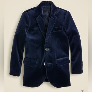 JCREW Crewcuts Navy Velvet Blazer